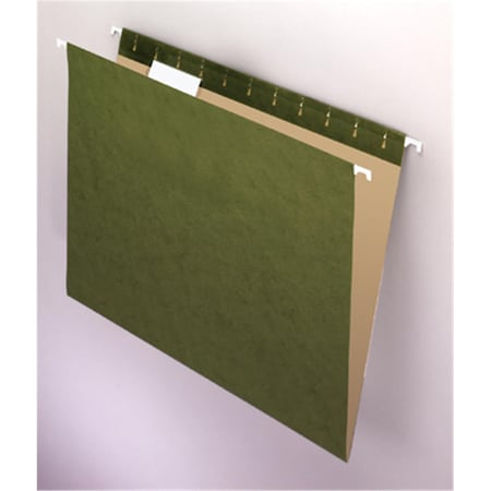 Officespace Pendaflex Essentials Hanging File Folders - Standard Green - 0.2 Tab Cut OF3496735